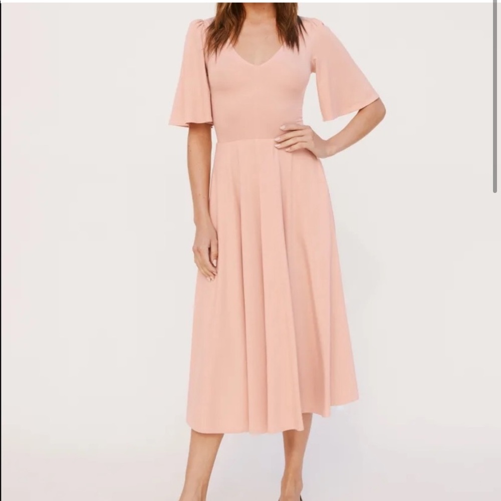 Reformation Pink Midi Dress